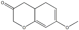 7-甲氧基-3-二氢色原酮 结构式