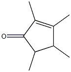 2,3,4,5-tetramethylcyclopentenone Struktur