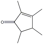 2,3,4,5-tetramethylcyclopentenone Structure
