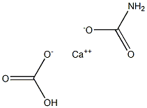 Calcium bicarbonate carbamate Struktur