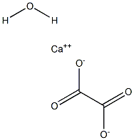Calcium oxalate monohydrate Struktur