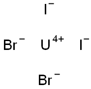 Uranium(IV) dibromide diiodide Struktur
