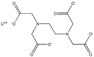 Uranium(IV) EDTA 结构式
