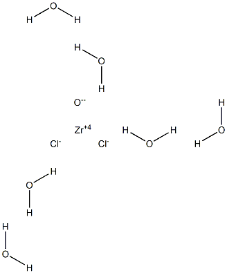 Zirconium oxide dichloride hexahydrate Structure