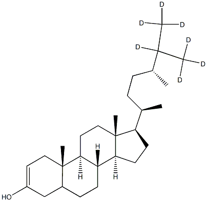 Campesterol-25,26,26,26,27,27,27-D7, , 结构式