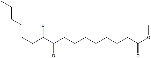 Palmitic Acid-9,10-D2 Methyl ester Structure
