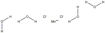 四水氯化锰,,结构式