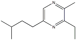 2-甲基-3-乙基-5-异戊基吡嗪 结构式