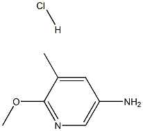 2-甲氧基-5-氨基-3-甲基吡啶盐酸盐,,结构式