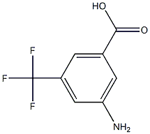 3-氨基-5-三氟甲基苯甲酸,,结构式