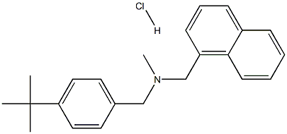 N-[(4-叔丁基苯基)甲基]-N-甲基-1-萘甲胺盐酸盐, , 结构式