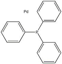 三苯基膦钯, , 结构式
