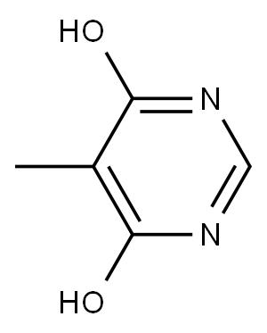 4,6-Dihydroxy-5-methylpyrimidine 化学構造式