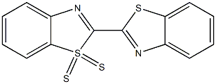 2,2'-二硫化二苯骈噻唑,,结构式