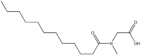 N-月桂酰基肌氨酸, , 结构式