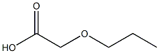 Propoxyacetic acid 化学構造式