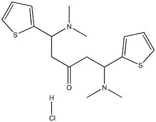 2-thienyl-2-dimethylaminoethyl ketone hydrochloride Structure
