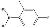 2-甲基-4-氟苯硼酸 结构式