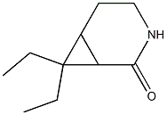 3,3-pentylene butyrolactam Struktur