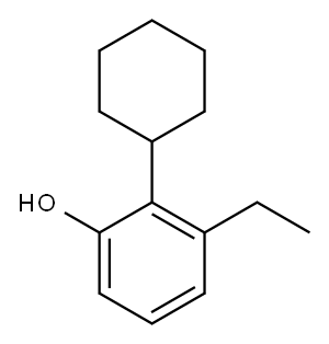 对乙基环己基苯酚 结构式
