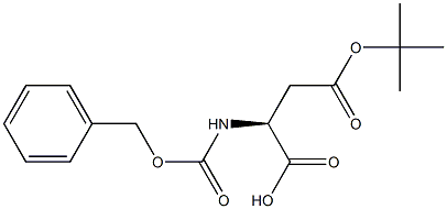 Benzyloxycarbonyl-L-aspartate-4-tert-butyl ester Structure
