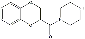 1,4-benzodioxan-2-carbonylpiperazine Struktur