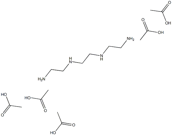 Triethylenetetraamine pentaacetic acid 化学構造式