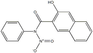 2-羟基-3-萘甲酰基间硝基苯胺, , 结构式