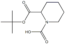 3-S-BOC-哌啶甲酸, , 结构式