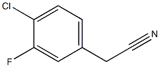 4-氯-3-氟苯乙腈,,结构式