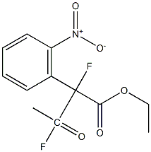 2,3-二氟-6-硝基-2-苯基乙酰乙酸乙酯 结构式