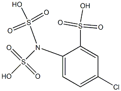 对氯苯胺三磺酸 结构式