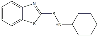 N-cyclohexyl-2-benzothiazole sulfenamide Struktur