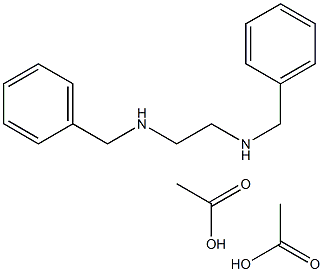 N,N'-二苄基乙二胺二乙酸盐,,结构式