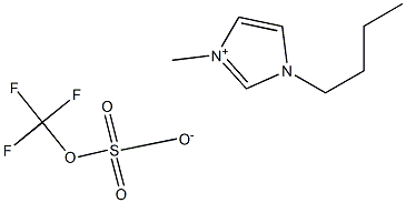 1-丁基-3-甲基咪唑三氟甲基硫酸盐, , 结构式