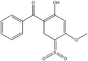 2-羟基-4-甲氧基-5-磺酰基二苯酮, , 结构式