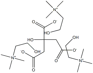 柠檬酸三胆碱,,结构式