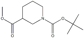 N-BOC-哌啶-3-甲酸甲酯, , 结构式