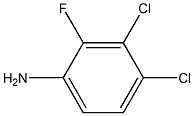 3,4-二氯-2-氟苯胺,,结构式
