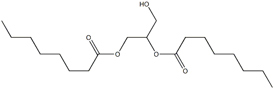 Glycerol dicaprylate Struktur