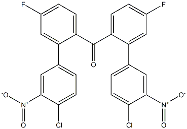 4-chloro-3-nitrophenyl-4-fluorophenyl ketone Struktur