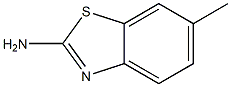 2-氨基-6-甲基苯骈噻唑,,结构式