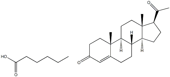 己酸诺孕酮 结构式