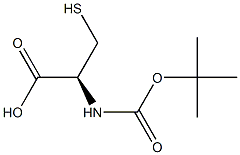 BOC-D-半胱氨酸, , 结构式