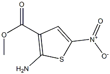 2-Amino-3-methoxycarbonyl-5-nitrothiophene Structure