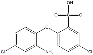 4,4'-dichloro-2-aminodiphenyl ether-2'-sulfonic acid Struktur