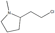 N-甲基-2-(2-氯乙基)吡咯烷, , 结构式