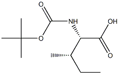 BOC-异亮氨酸,,结构式