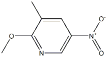 2-甲氧基-3-甲基-5-硝基吡啶 结构式