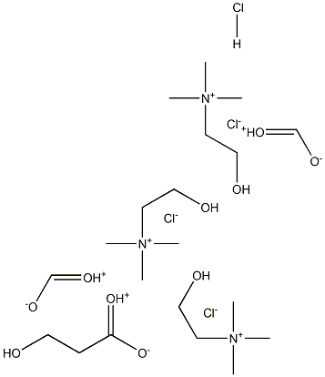Choline hydrochloride [(2-hydroxyethyl)trimethylammonium chloride] Structure